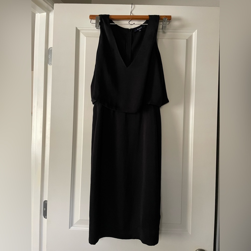 Madewell Black Luminous Overlay Dress, Size 2